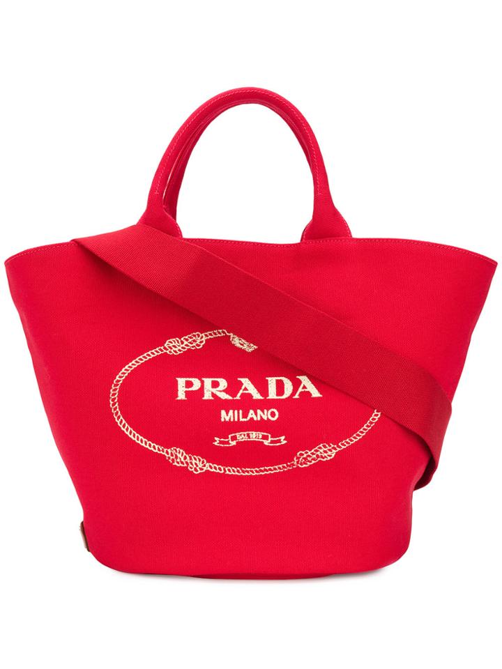 Prada Gardener Tote - Red