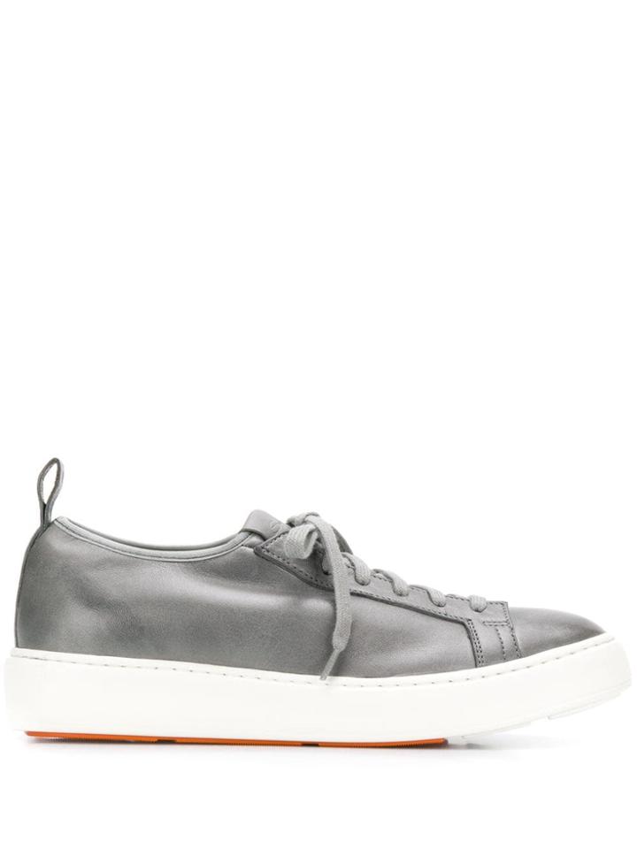 Santoni Low-top Lace-up Sneakers - Grey