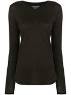 Majestic Filatures Fine Knit Fitted Sweater - Brown