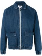Sunnei Zipped Jacket, Men's, Size: Small, Blue, Cotton