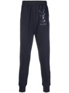 Moschino Question Mark Print Track Pants - Blue