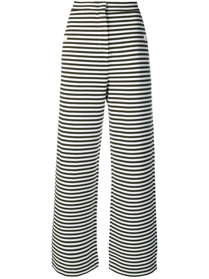 Max Mara Ebbro Striped Trousers - White