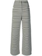 Max Mara Ebbro Striped Trousers - White