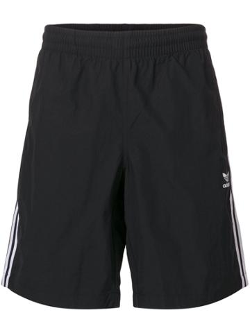 Adidas Signature Stripe Swim Shorts - Black