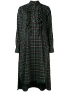 Société Anonyme Rouches Tartan Dress - Green