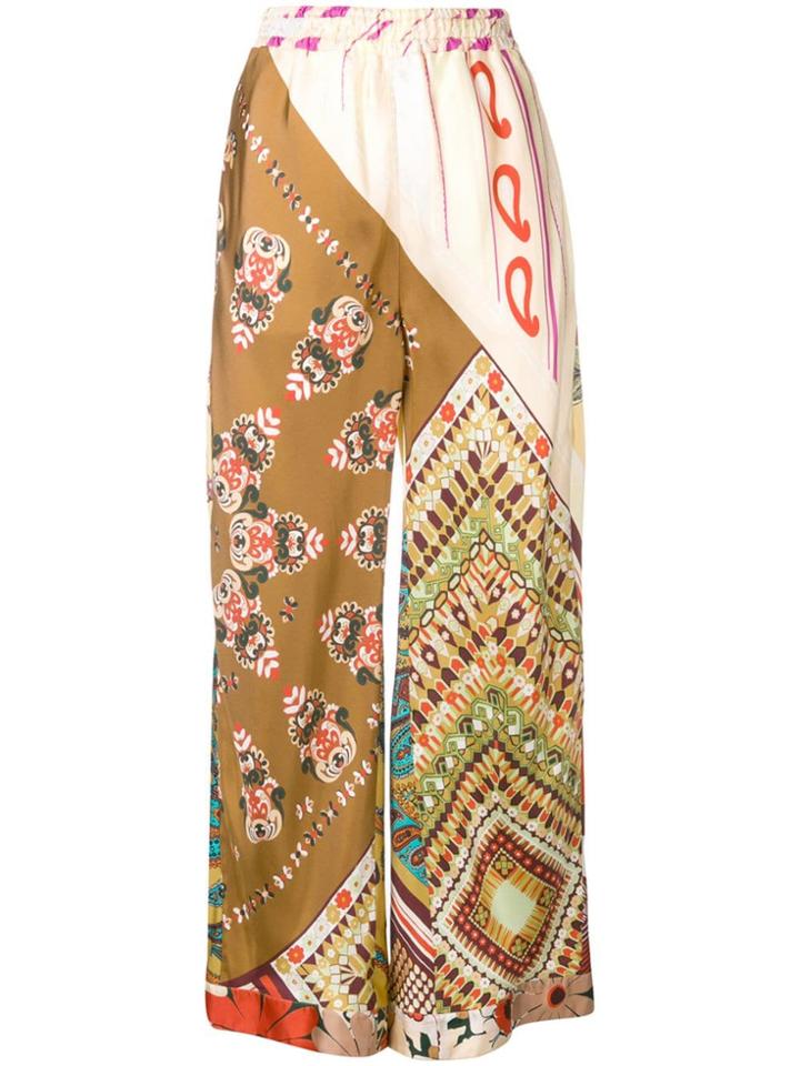 Chloé Paisley Print Trousers - Neutrals