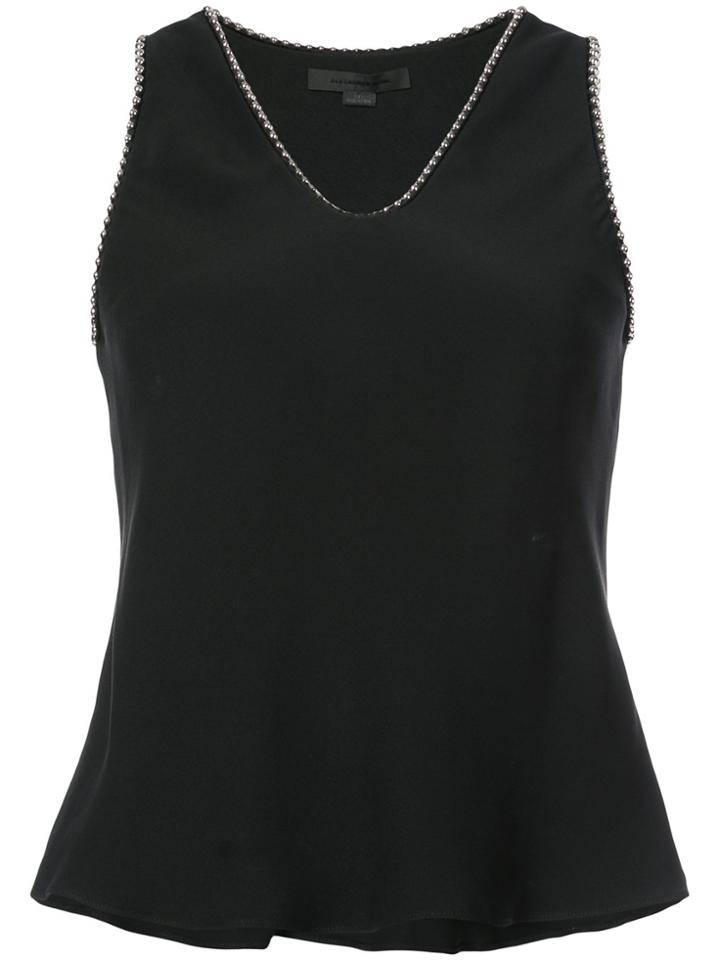 Alexander Wang V-neck Bead-embellished Blouse - Black