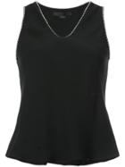 Alexander Wang V-neck Bead-embellished Blouse - Black