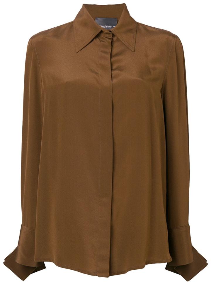 Erika Cavallini Silk Blouse - Brown