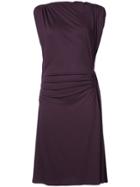 Paule Ka Draped Dress - Pink & Purple