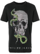 Philipp Plein Skull Snake Patch T-shirt - Black