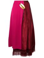 Marni Asymmetric High-waisted Skirt - Pink & Purple