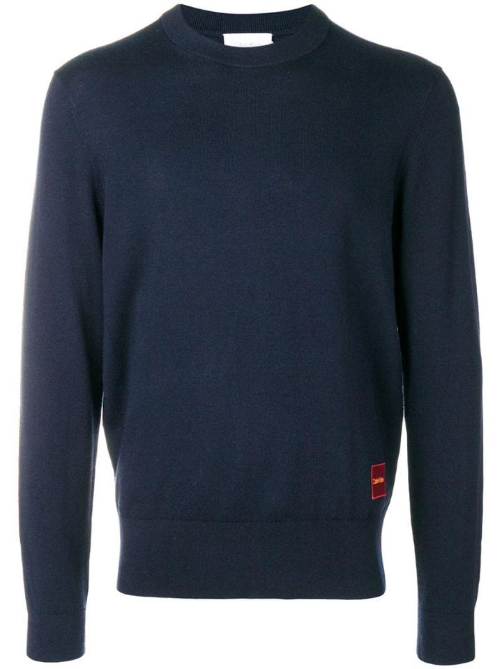 Calvin Klein Plain Knit Sweater - Blue