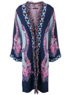 Etro Knitted Jacquard Coat - Multicolour