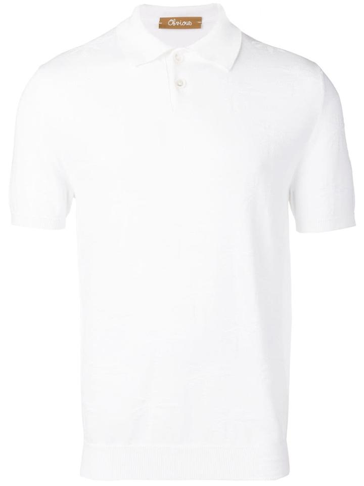 Obvious Basic Short-sleeved Polo Shirt - White