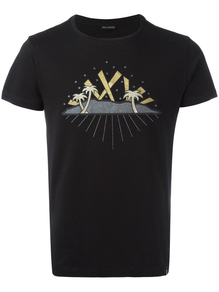 Marc Jacobs Palm Tree Print T-shirt, Men's, Size: Medium, Black, Cotton