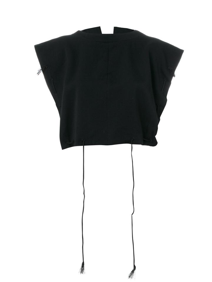 Comme Des Garçons Vintage Cropped Tabard - Black