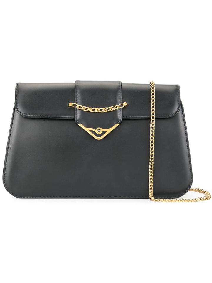 Cartier Vintage S De Cartier Sapphire Chain Shoulder Bag - Black