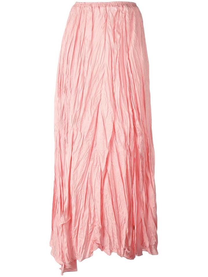 Forte Forte Wrinkled Skirt, Women's, Size: I, Pink/purple, Silk