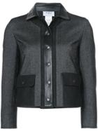 Akris Punto Cropped Zipped Jacket - Black