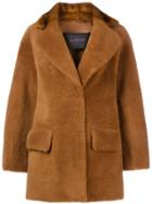 Blancha Oversized Shearling Jacket - Brown