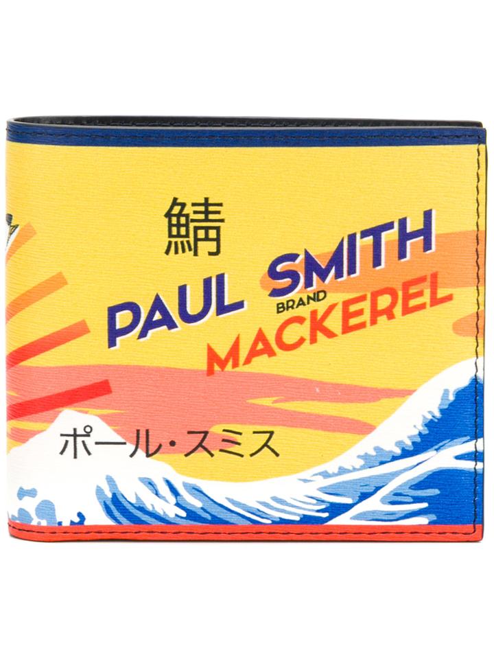Paul Smith Mackerel Print Wallet - Multicolour