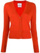 Barrie V-neck Cashmere Cardigan - Orange