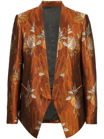 Triple Rrr Jacquard Blazer - Gold