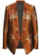 Triple Rrr Jacquard Blazer - Gold
