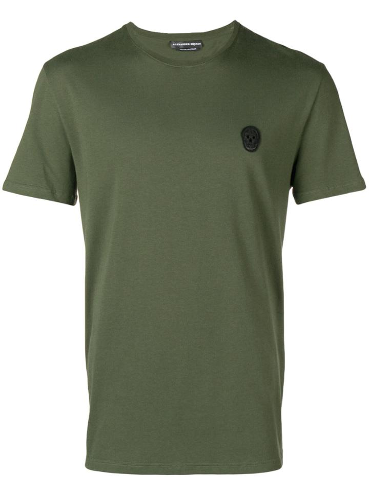 Alexander Mcqueen Skull Patch T-shirt - Green