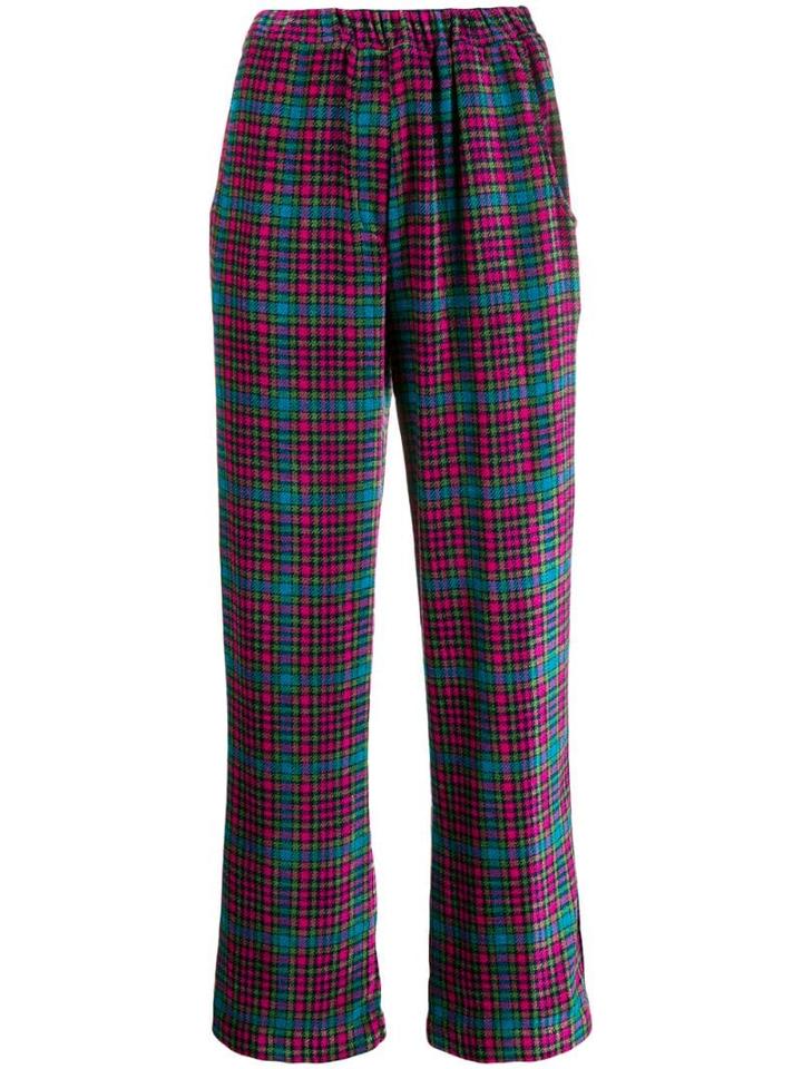 Ultràchic Check Print Trousers - Pink