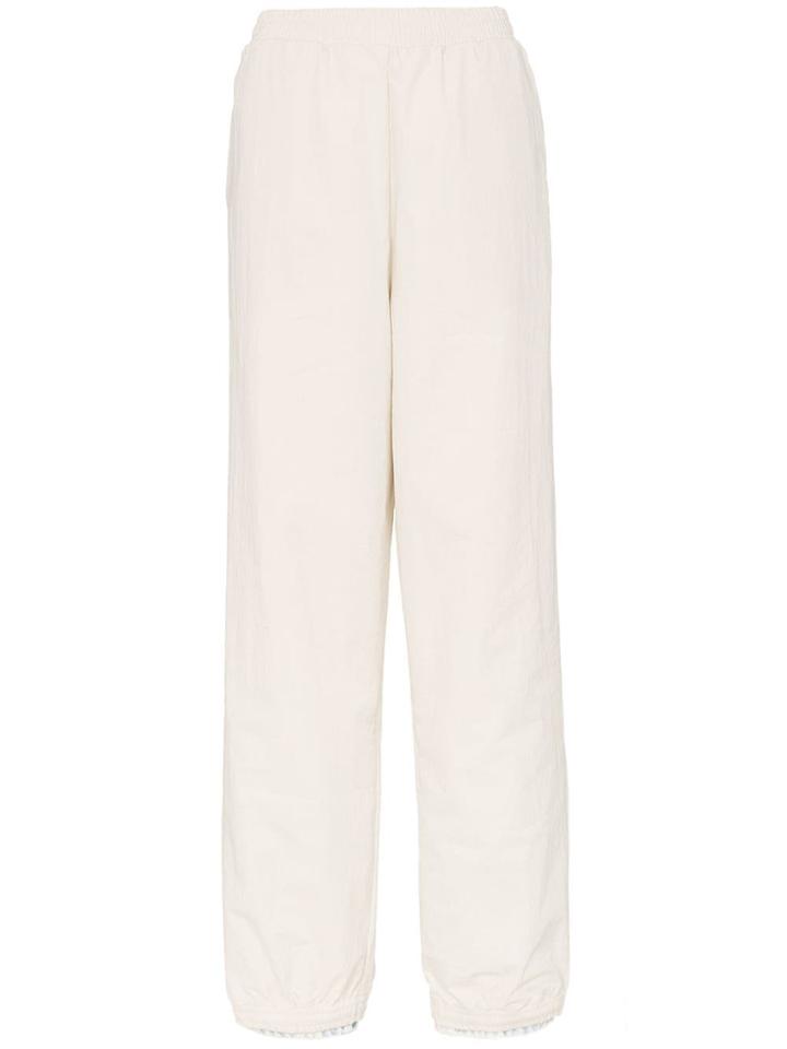 Y / Project Slouch Fit Extended Cuff Track Pants - White