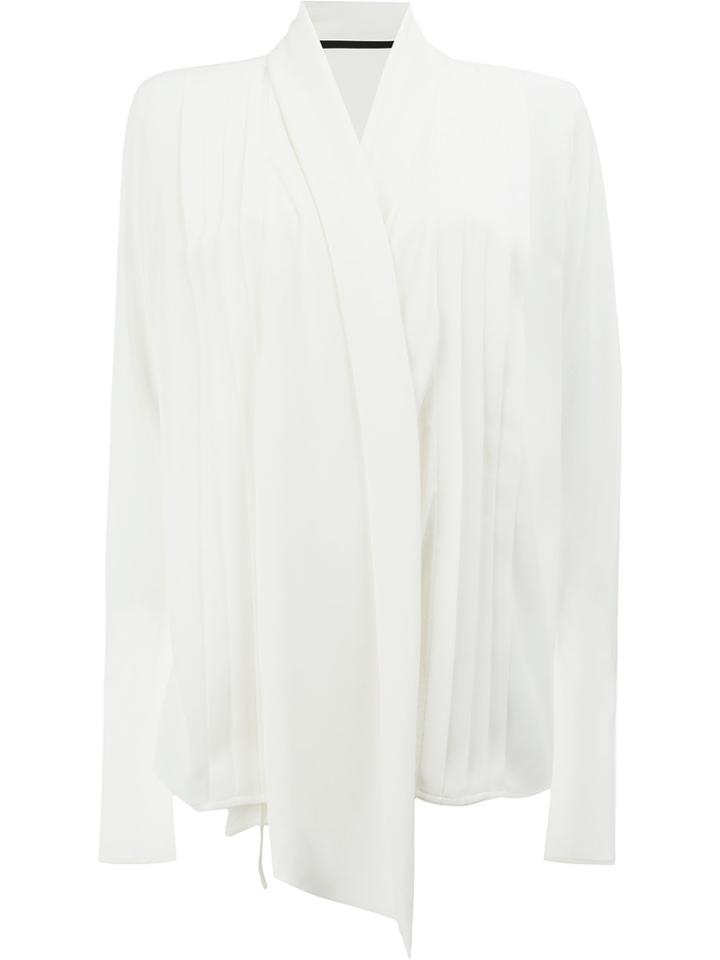 Haider Ackermann Asymmetric Shirt - White