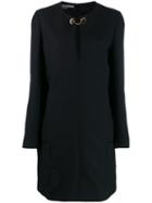 Stella Mccartney Brooch Embellished Shift Dress - Black