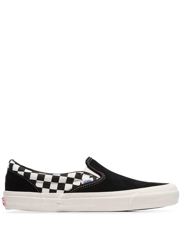 Vans Og Classic Checked Sneakers - Black
