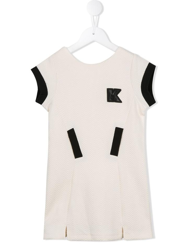 Karl Lagerfeld Kids 'wild Block' Dress, Girl's, Size: 8 Yrs, White