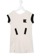 Karl Lagerfeld Kids 'wild Block' Dress, Girl's, Size: 8 Yrs, White