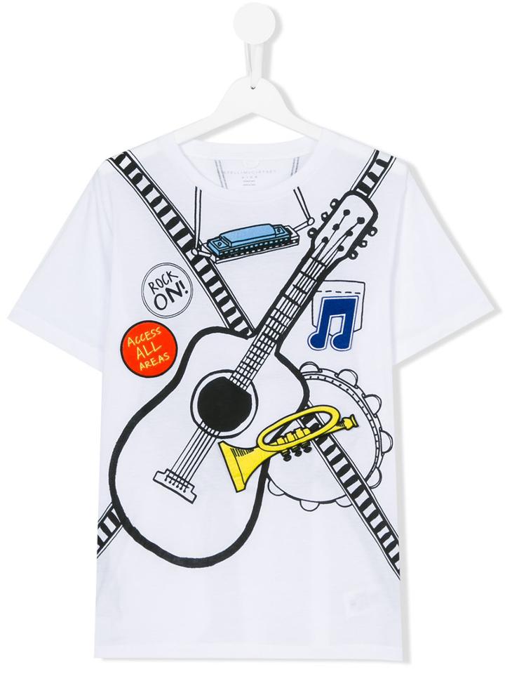 Stella Mccartney Kids - Island Band T-shirt - Kids - Cotton/polyester - 14 Yrs, White