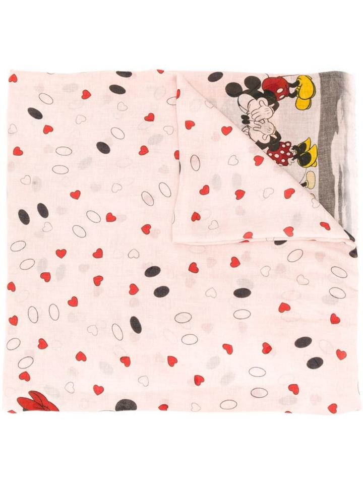Faliero Sarti Minnie And Mickey Scarf - Pink
