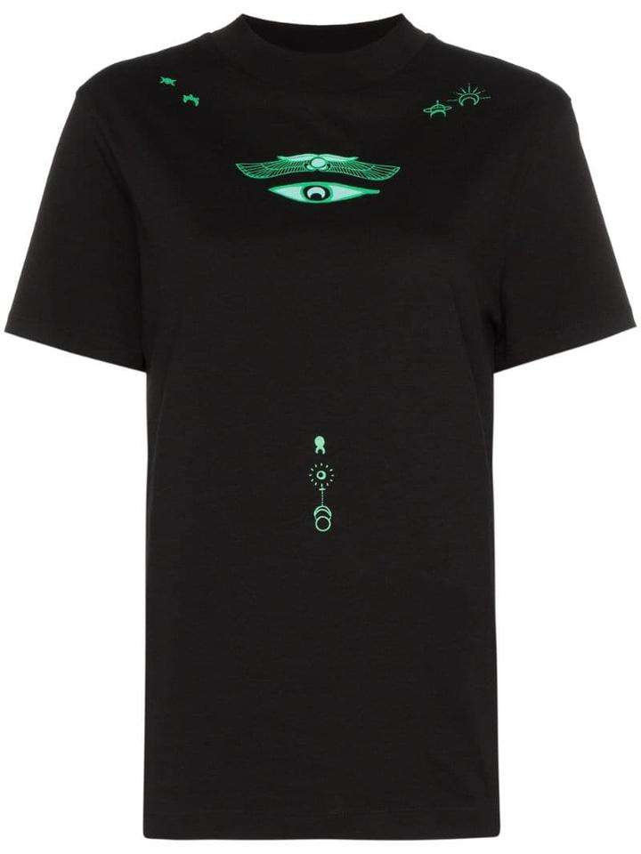 Marine Serre Eye-print T-shirt - Black