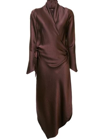 Peter Cohen 'victor' Dress, Women's, Size: Small, Brown, Silk Satin