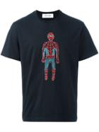 Jimi Roos Embroidered Spiderman T-shirt, Men's, Size: Xl, Black, Cotton