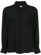 Saint Laurent Classic Silk Shirt - Black