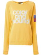 Freecity Color And Sound Print Sweatshirt, Women's, Size: Small, Yellow/orange, Cotton