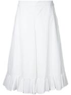 Muveil - Cropped Trousers - Women - Cotton/polyester - 36, Women's, White, Cotton/polyester