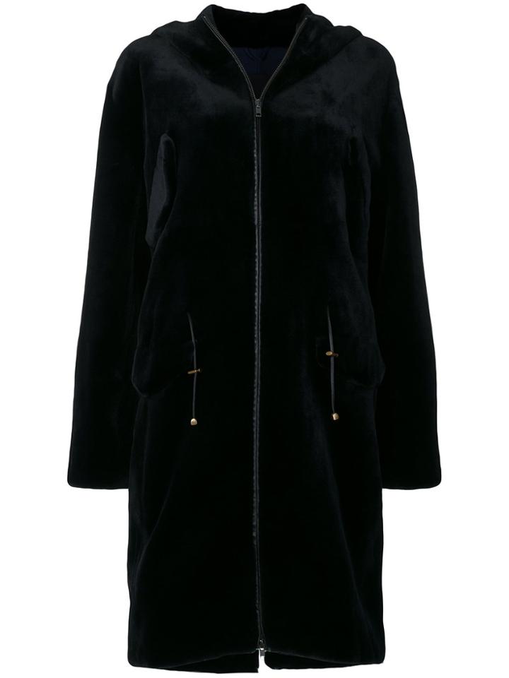 Liska Chantal Fur Coat - Blue