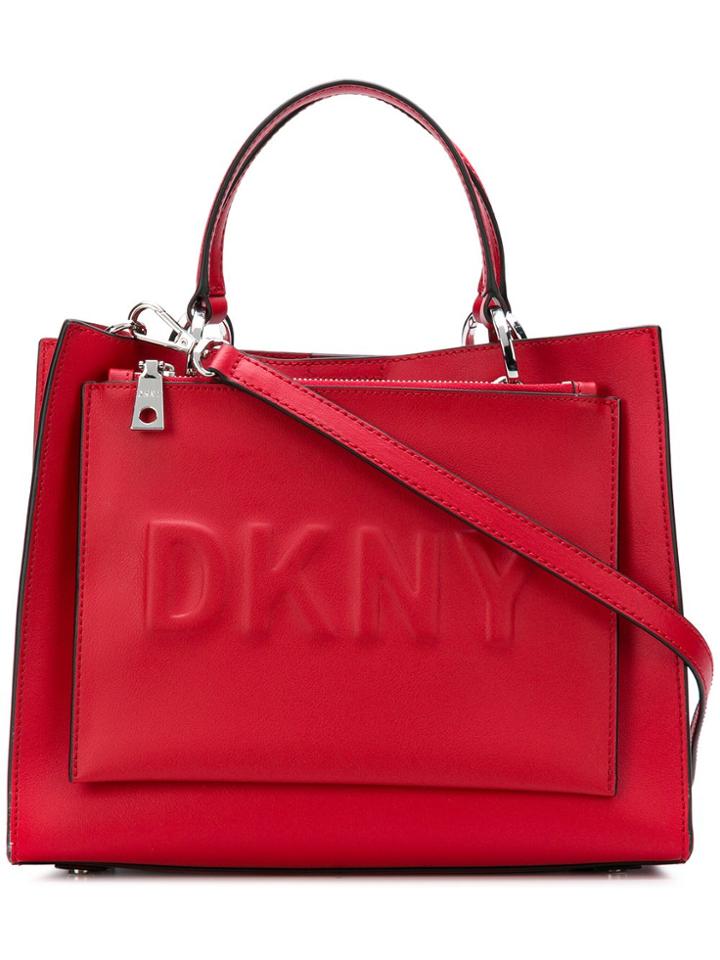 Dkny Dkny R82ah593 Rge Rouge Leather/fur/exotic Skins->leather - Red