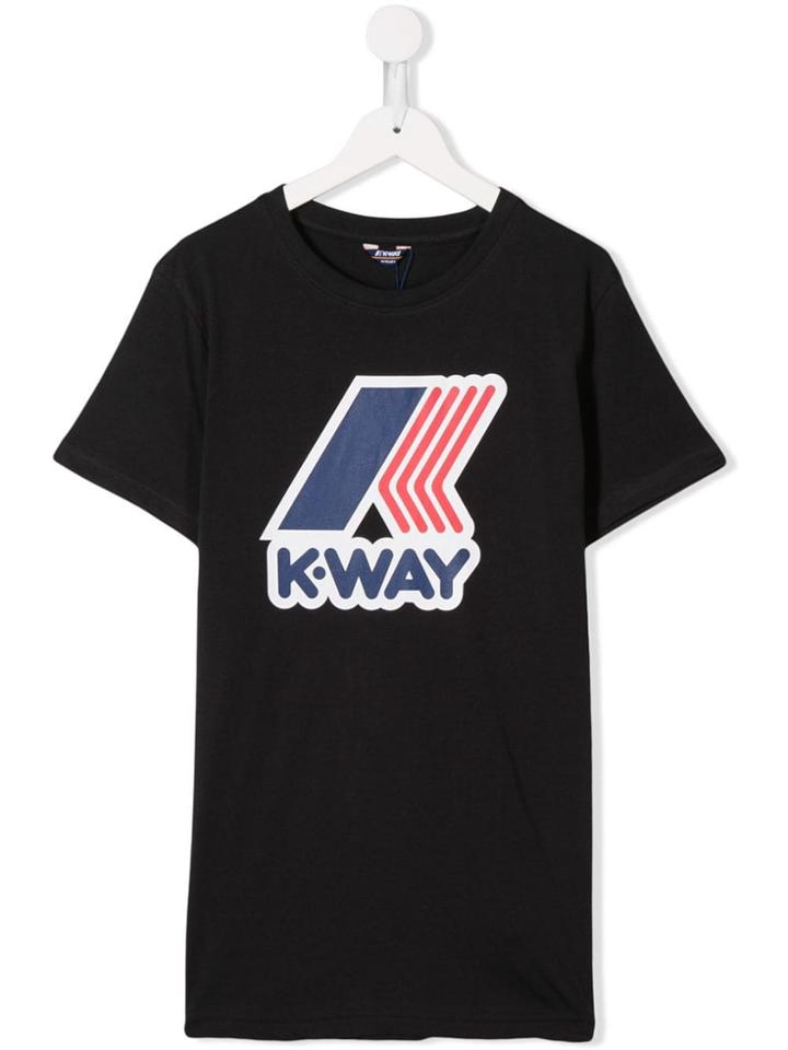 K Way Kids Logo T-shirt - Black