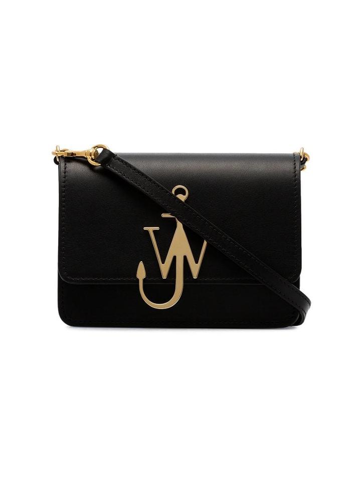 Jw Anderson Black & Gold Anchor Logo Bag