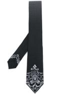 Versace Medusa Print Tie - Black